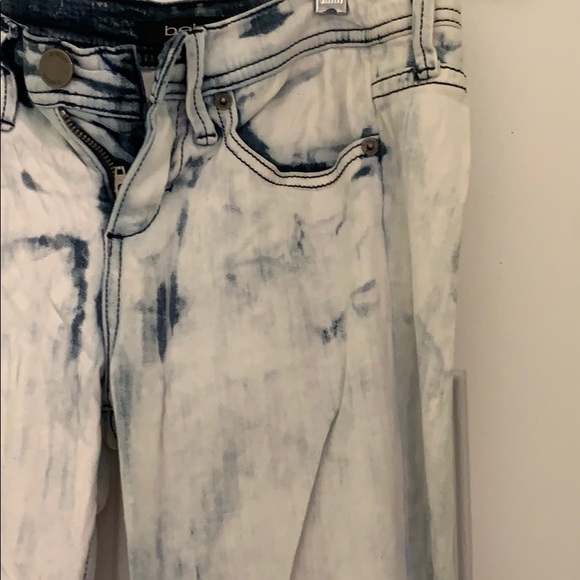Bebe Jeans white with denim wash - Picture 2 of 2